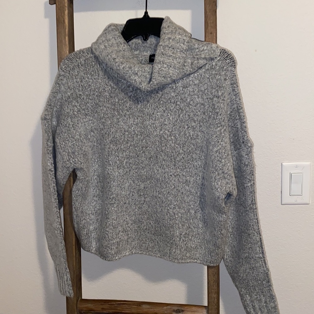NWT Kendall & Kylie Mossy Sweater Grey - Picture 5 of 8